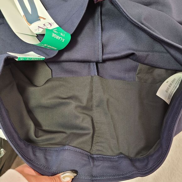 Gloria Vanderbilt Women's Navy Cropped Ponte Pants With Tummy Control Panel XL - Picture 5 of 14